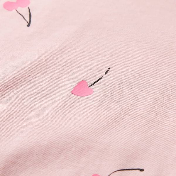 Lasten T-paita vaalea pinkki 104