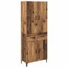 vidaXL Korkea kaappi Vanha Puu 69,5 x 34 x 180 cm Tekninen puu