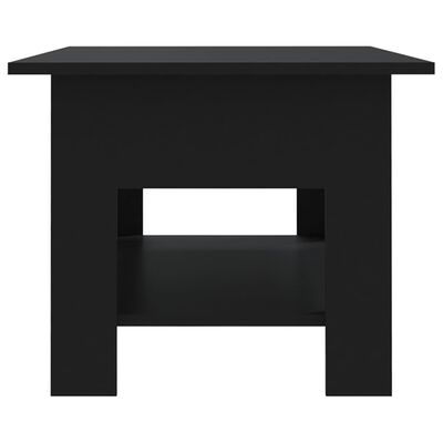 vidaXL Sohvapöytä musta 102x55x42 cm lastulevy
