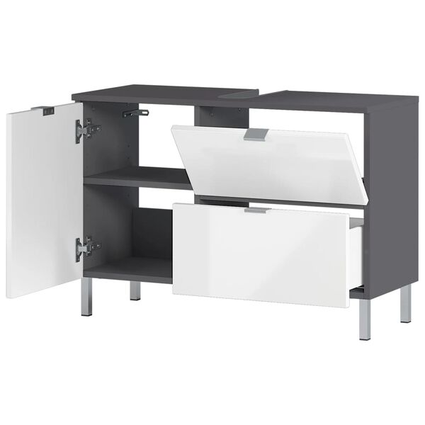 Germania Pesualtaan aluskaappi GW-Mauresa 34x80x56 cm grafiitti/valk.