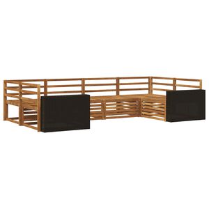 vidaXL Ulkosohvakokoelma 6 pcs Luonnollinen