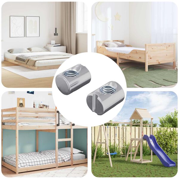 vidaXL Tynnyripultti 2 pcs Hopea M6 x 13 mm Rauta