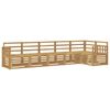 vidaXL Ulkosohvakokoelma 6 pcs valkoinen 306 x 128,5 x 73 cm