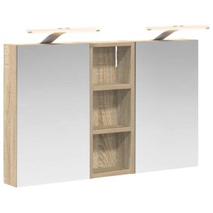 vidaXL Kylpyhuoneen kaappisetti 3 pcs 80 x 10,5 x 50 cm Tekninen puu