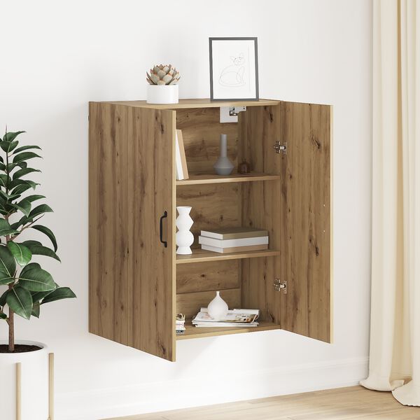 vidaXL Sein&auml;kaappi Artisan tammi 69,5 x 34 x 90 cm Tekninen puu