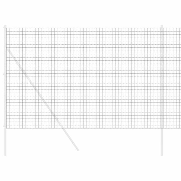 vidaXL Euroaita Harmaa 1,6 x 10 m PVC-pintainen rauta