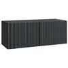 vidaXL Sein&auml;lle asennettava TV-kaappi 78,5 x 31 x 30 cm Musta