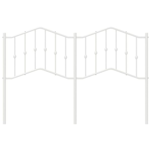 vidaXL Metallinen vaihtop&auml;&auml;ty valkoinen 140 cm