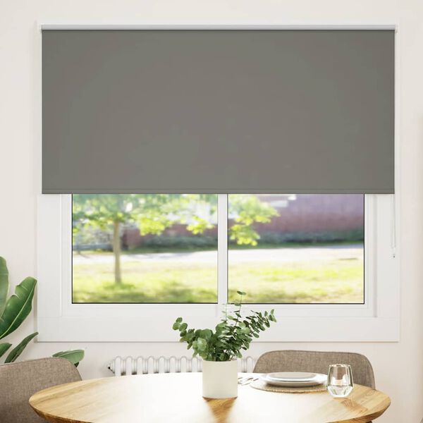 vidaXL Rullaverho Blackout harmaa 150x175 cm Kankaan leveys 146,6 cm