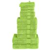 vidaXL Premium Pyyhkeet 12-osaa SOLUND vihre&auml; 600 gsm