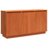 vidaXL Sivup&ouml;yt&auml; Ruskea tammi 111 x 34 x 60 cm Massiivinen m&auml;nty