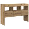 vidaXL Senkki k&auml;sity&ouml;l&auml;inen tammi 105x30x70 cm tekninen puu