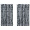 vidaXL Samettiverhot 2 kpl Harmaa hopea 175 x 140 cm Sametti