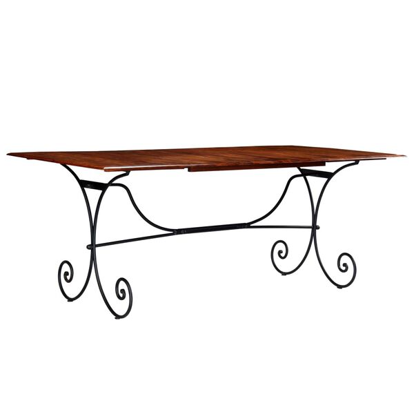 vidaXL Ruokap&ouml;yt&auml; massiivipuu hunajaviimeistelyll&auml; 200x100x76 cm