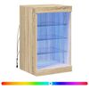 vidaXL Senkki LED-valoilla Sonoma-tammi 41x37x67 cm