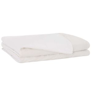 vidaXL Painopeitto valkoinen 135 x 200 cm 10 kg 100% Puuvilla 205T