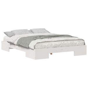vidaXL S&auml;ngyn runko Valkoinen 5FT King Size