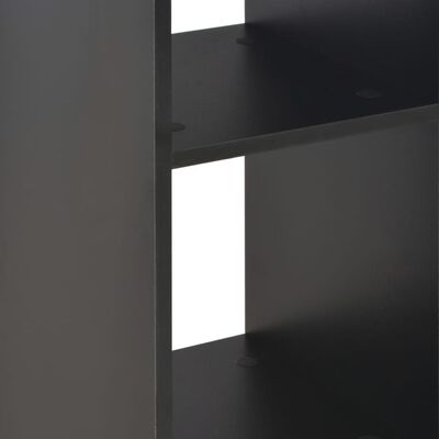 vidaXL Baaripöytä musta 60x60x110 cm