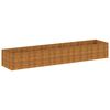 vidaXL Korotettu kukkalaatikko 479x100x69 cm Corten ter&auml;s