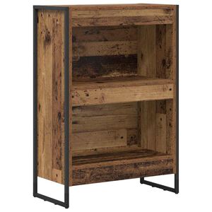 vidaXL Kirjahylly 60 x 30 x 86,5 cm Tekninen puu Vanha Puu