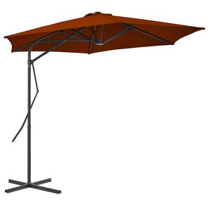 vidaXL Aurinkovarjo ter&auml;stolpalla 300x230 cm terrakotta