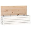 vidaXL S&auml;ilytyslaatikko valkoinen 109x36,5x33 cm t&auml;ysi m&auml;nty