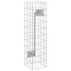 vidaXL Gabion-vedenhaara 4 kpl Hopea 25 x 25 x 100 cm Galvanoitu ter&auml;s