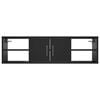 vidaXL Seinähylly musta 102x30x29 cm tekninen puu