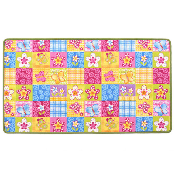 vidaXL Leikkimatto nukkapinta 133x180 cm perhoskuvio