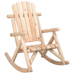 vidaXL Puutarhakeinutuoli 69x96x101 cm t&auml;ysi kuusi
