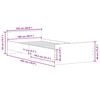 vidaXL S&auml;ngynrunko ilman patjaa savutammi 100x200 cm tekninen puu