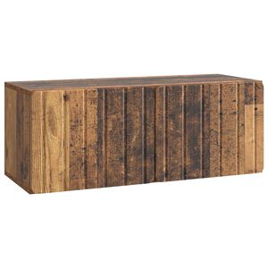 vidaXL Sein&auml;lle asennettava TV-kaappi 78,5 x 31 x 30 cm Vanha puu