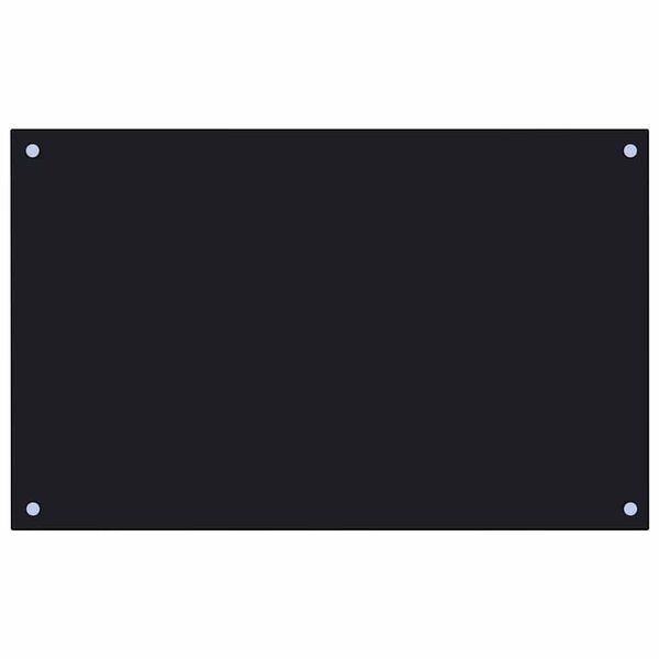 vidaXL Keittiön roiskesuojat 2 kpl musta 80x50 cm karkaistu lasi