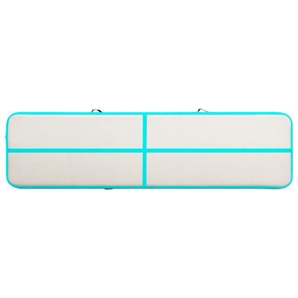 vidaXL T&auml;ytett&auml;v&auml; voimistelumatto pumpulla 700x100x20 cm PVC vihre&auml;