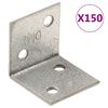 vidaXL Kulmareik&auml;levyt 150 kpl 2 mm 30x25x30 mm galvanoitu ter&auml;s