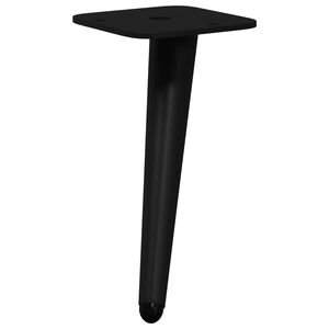 vidaXL Seisovat Jalakset 2 kpl Musta 56 x 56 x 100 mm Rauta