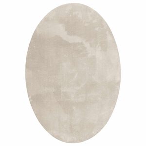 vidaXL Alue matot Ovaali HUARTE Beige 230 x 160 cm 100% polyesteri