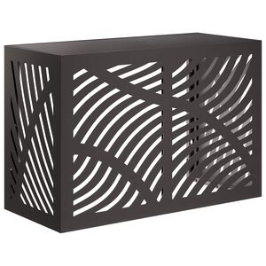 vidaXL Ilmastointilaitteen suoja Musta 90 x 40 x 60 cm Ter&auml;s