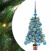 vidaXL Joulukuusi 150 LED-valoilla jalustalla Vihre&auml; 65 cm PE