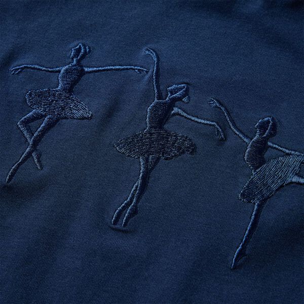 Lasten pitkähihainen T-paita laivastonsininen 104