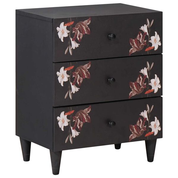 vidaXL Yöpöytä Monivärinen 50 x 33 x 60 cm Kiinteä mango puu