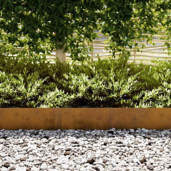 vidaXL Nurmireunus 50 pcs Ruskea 100 x 0.05 x 20 cm Kulunut Ter&auml;s