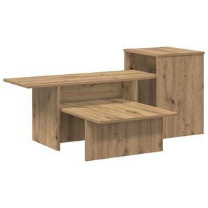 vidaXL Konsolip&ouml;yt&auml; Artisan tammi 91,5 x 35 x 38,5 cm Tekninen puu