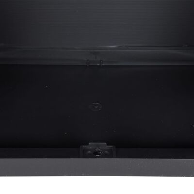 vidaXL Puutarhan varastokaappi harmaa ja musta 65x37x165 cm PP