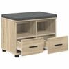 vidaXL Halli penkki Sonoman tammi 60 x 38 x 46 cm