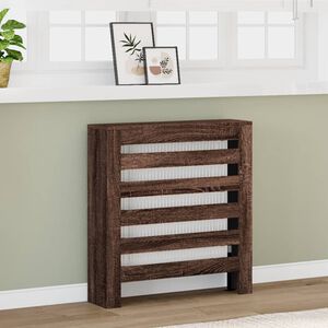 vidaXL L&auml;mp&ouml;patterin suoja savutammi 78x20x82 cm tekninen puu
