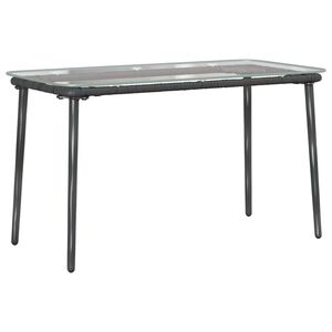 vidaXL Puutarhap&ouml;yt&auml; Musta 80 x 40 x 45 cm polyrottinki