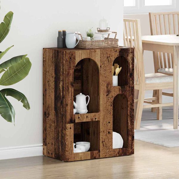 vidaXL Sivup&ouml;yt&auml; Vanha puu 59 x 35 x 80.5 cm Tekninen puu