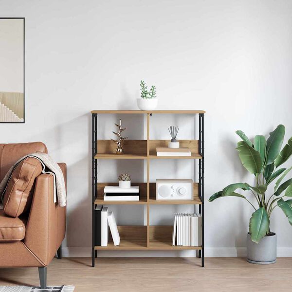 vidaXL Kirjahylly Artisan tammi 82 x 32 x 112 cm Tekninen puu