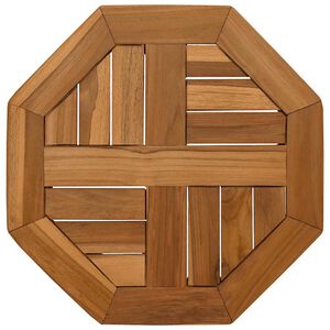 vidaXL P&ouml;yt&auml;levy 40x40x2,5 cm kahdeksankulmio t&auml;ysi tiikki